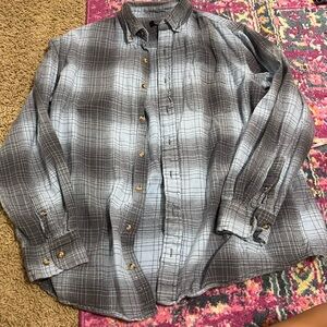 Blue and grey flannel